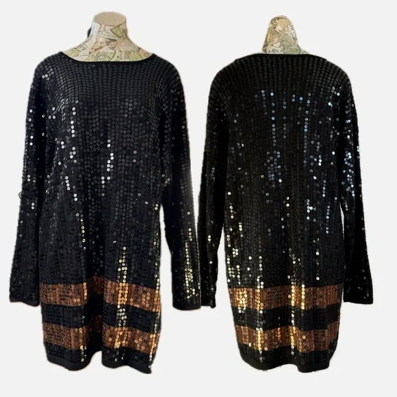 lord and taylor gold dress Emery Sequin Dress – Lord & Taylor main image 1